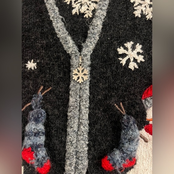 Mandal Bay Women's XL Ugly Christmas Sweater Vest Snowman Design Festive Vintage - Picture 4 of 8